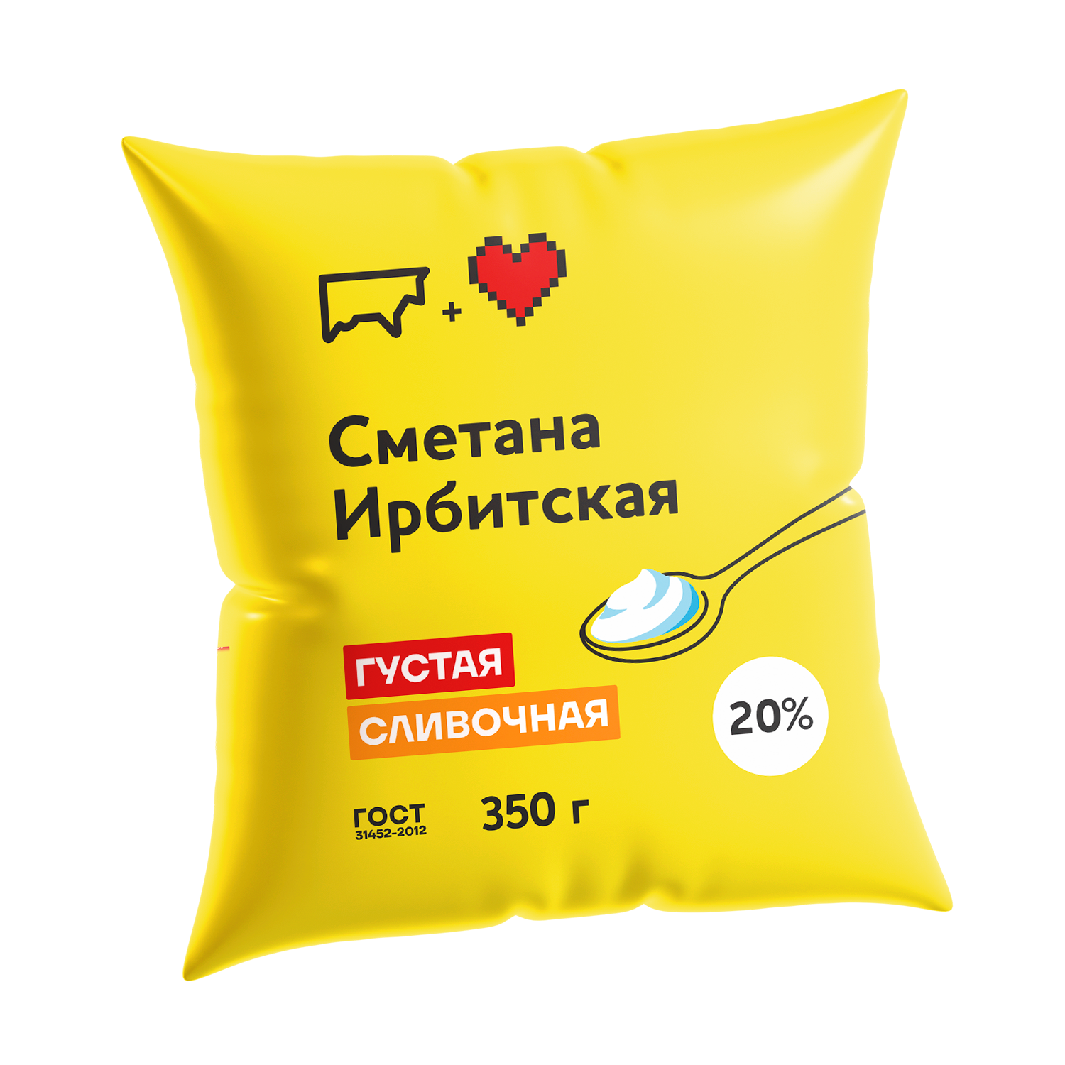Сметана Ирбитская 20% 350 г