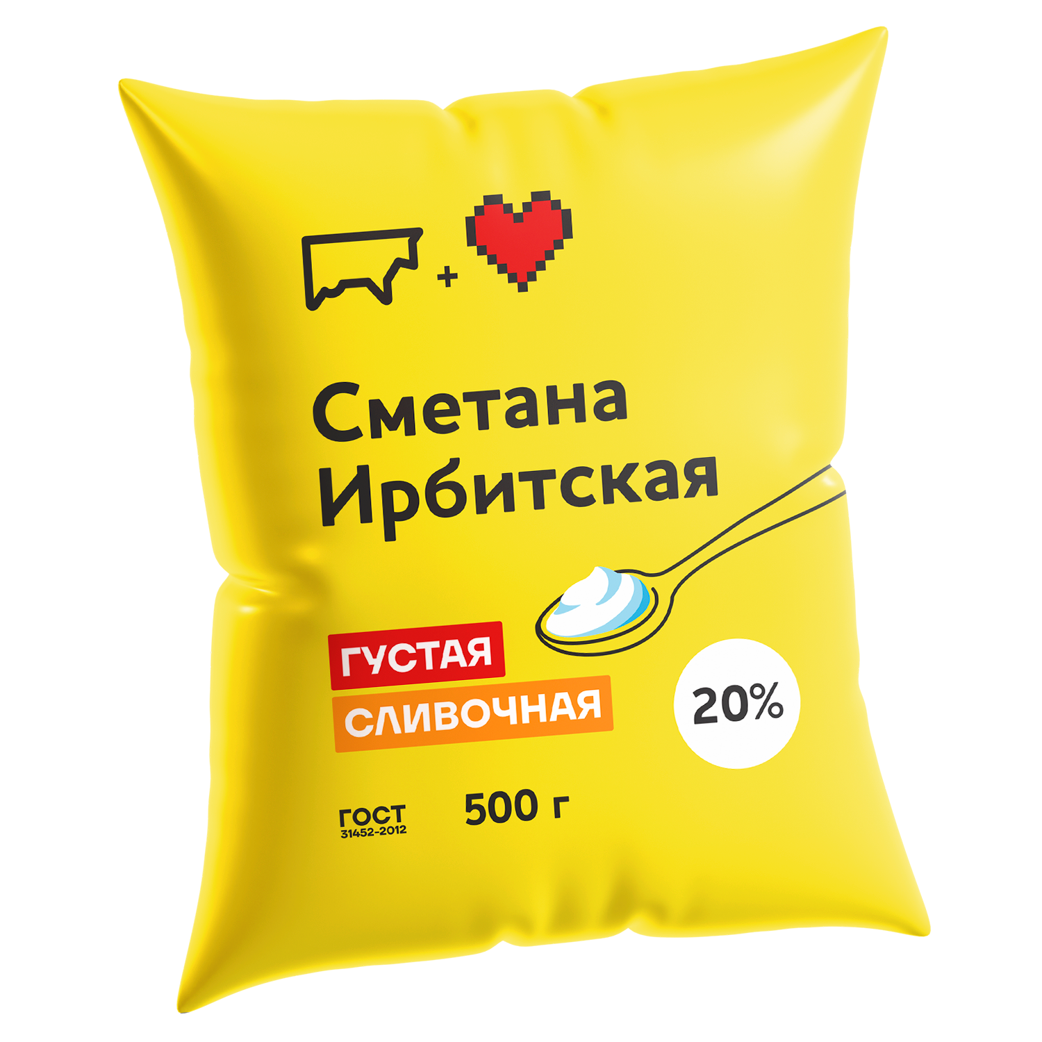 Сметана Ирбитская 20% 500 г